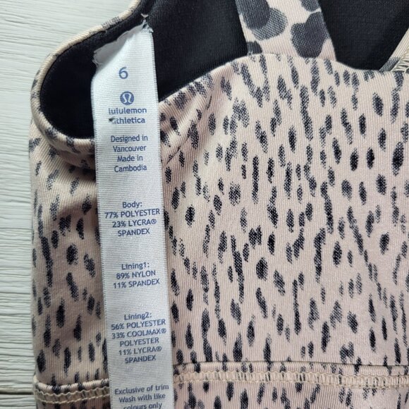 Lululemon Athletica Happy Strappy Leopard Print Tank Top. - Picture 4 of 6